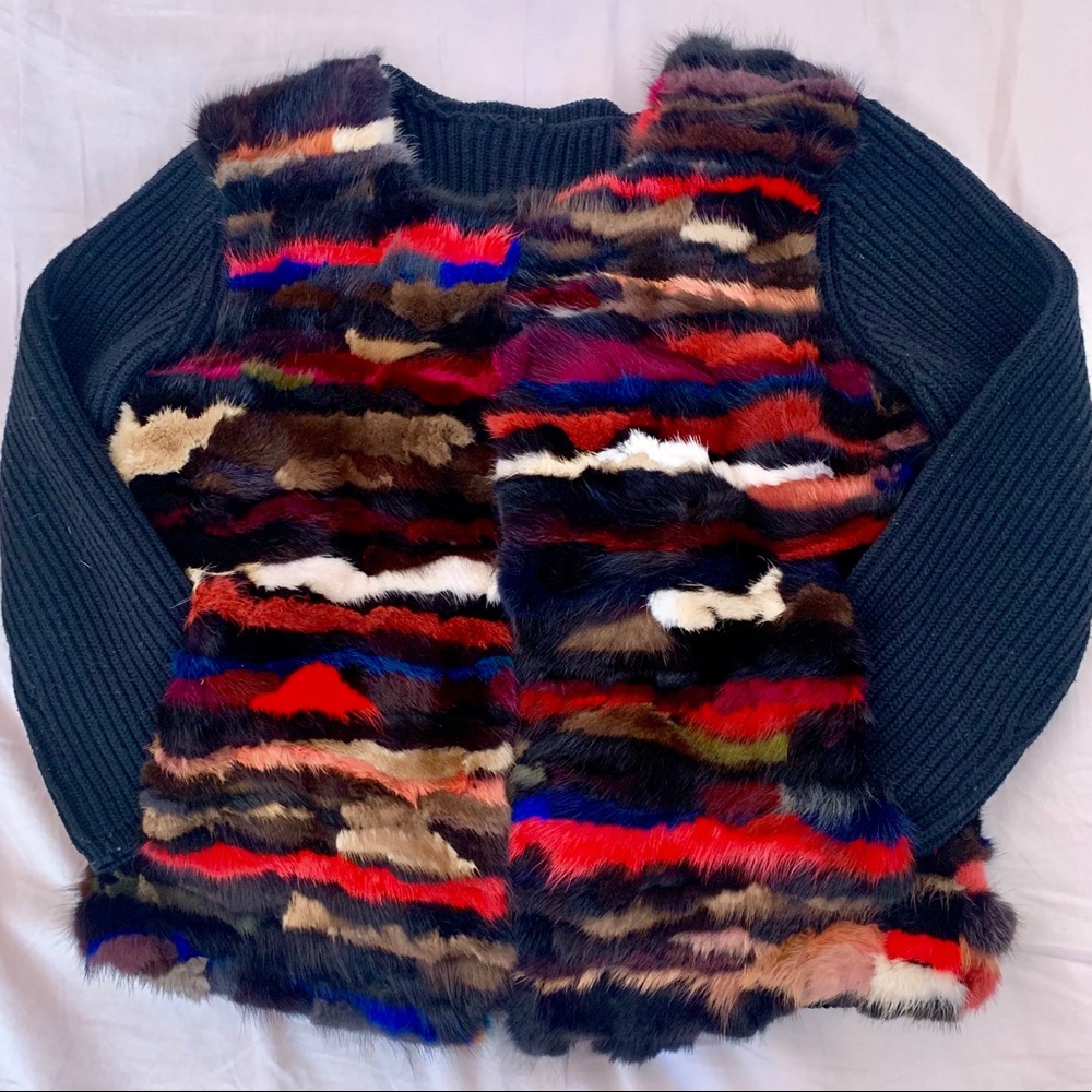 DVF Mink Fur Sweater - Picture 1 of 5